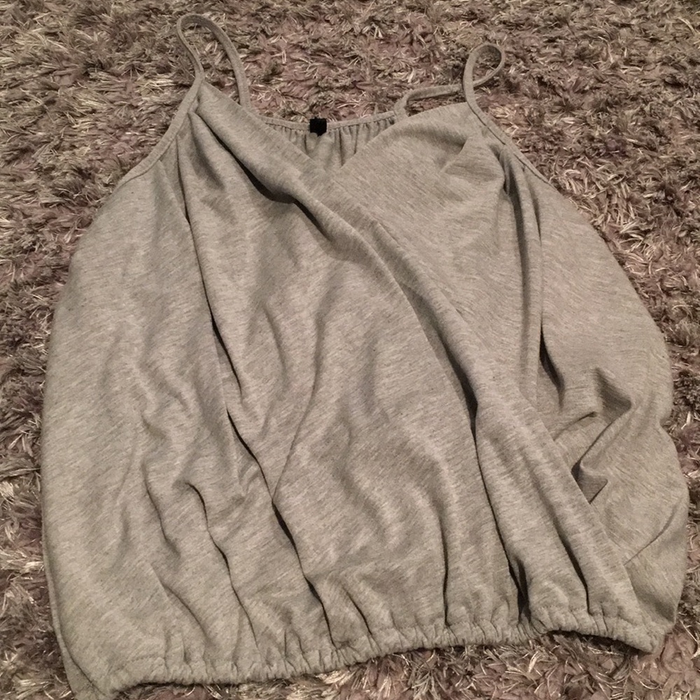 crossed front tank top